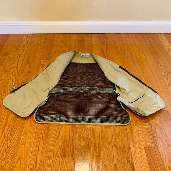 Vintage Bob Allen Canvas Shooting Hunting Fishing Vest Adult Medium - Picture 4 of 16